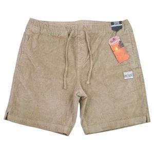 Hang Ten Corduroy Longrider Shorts Men's Size XL Khaki OP Westcoast Surf NWT
